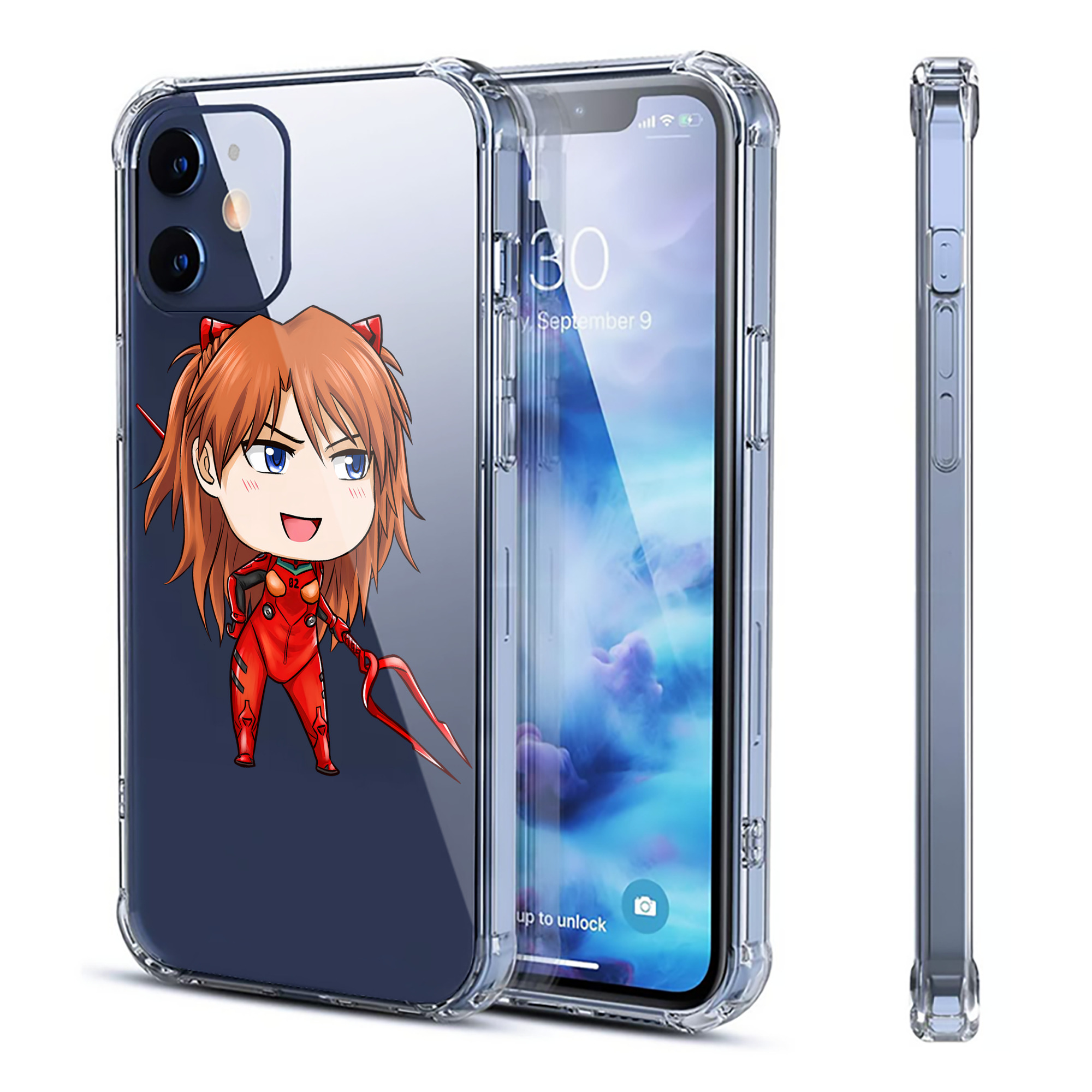 （画像用） EVA 新世紀エヴァンゲリオン 【iPhone 12シリーズ対応】透明スマホケース（クリアソフトケース）